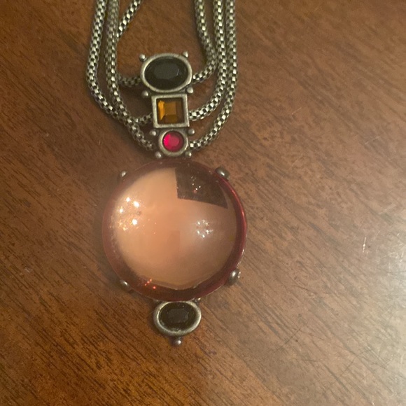 Chicos multi strand necklace with pendant. Adjustable clasp. - Picture 3 of 7